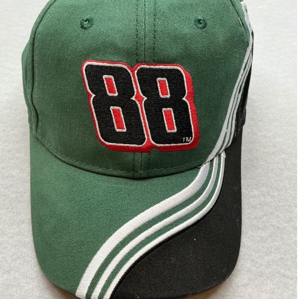 Winners‎ Circle Dale Earnhardt Jr 88 AMP Energy Hat Green OSFM NASCAR Racing Cap